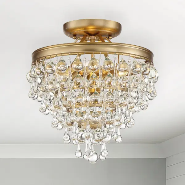 Calypso 13" Semi Flush Mount in Polished Chrome - Image 20