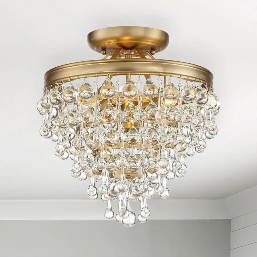 Calypso 13" Semi Flush Mount in Polished Chrome - Image 20