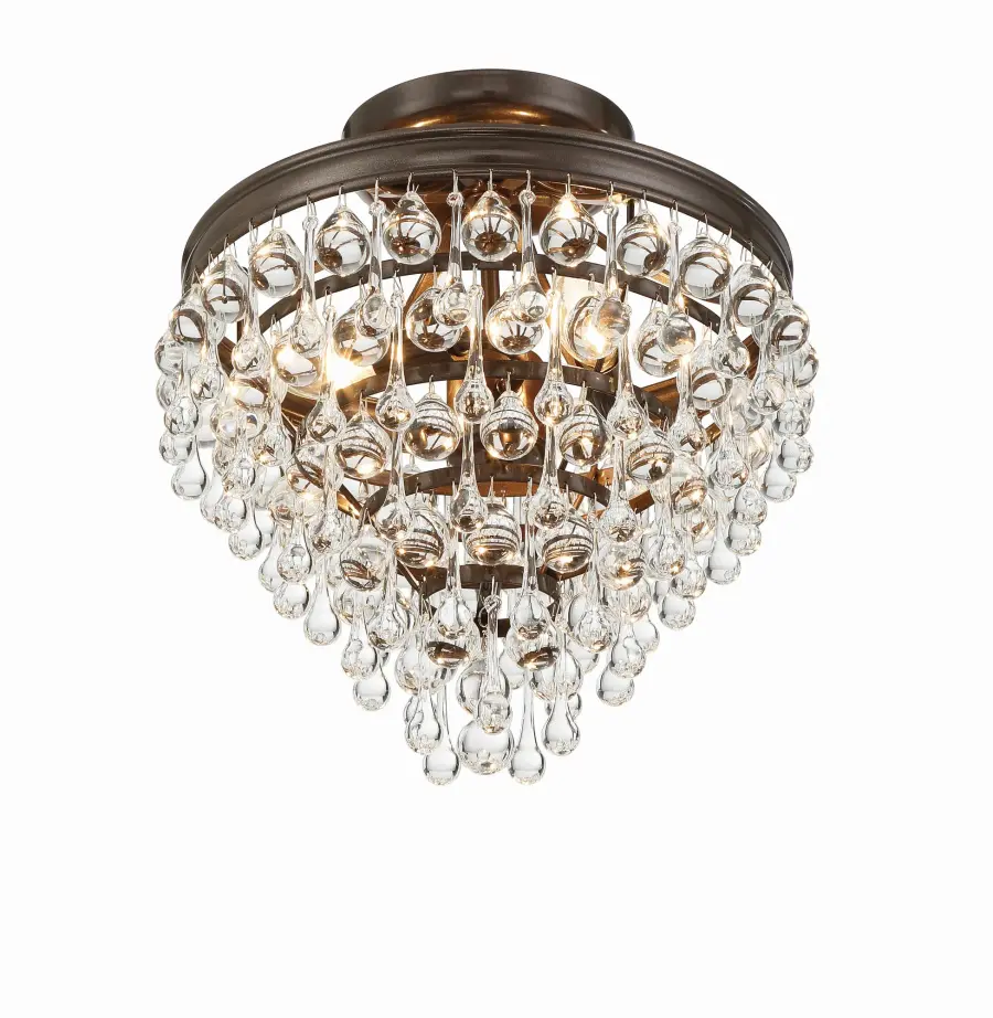 Calypso 13" Semi Flush Mount in Polished Chrome - Image 24