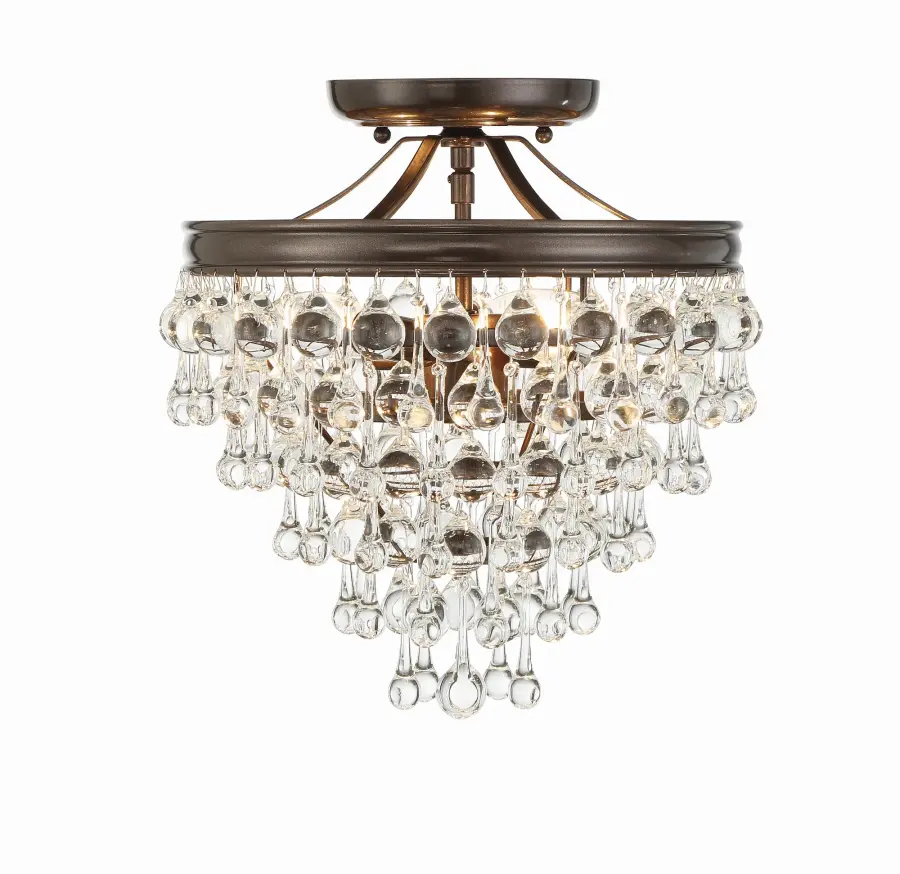 Calypso 13" Semi Flush Mount in Polished Chrome - Image 25