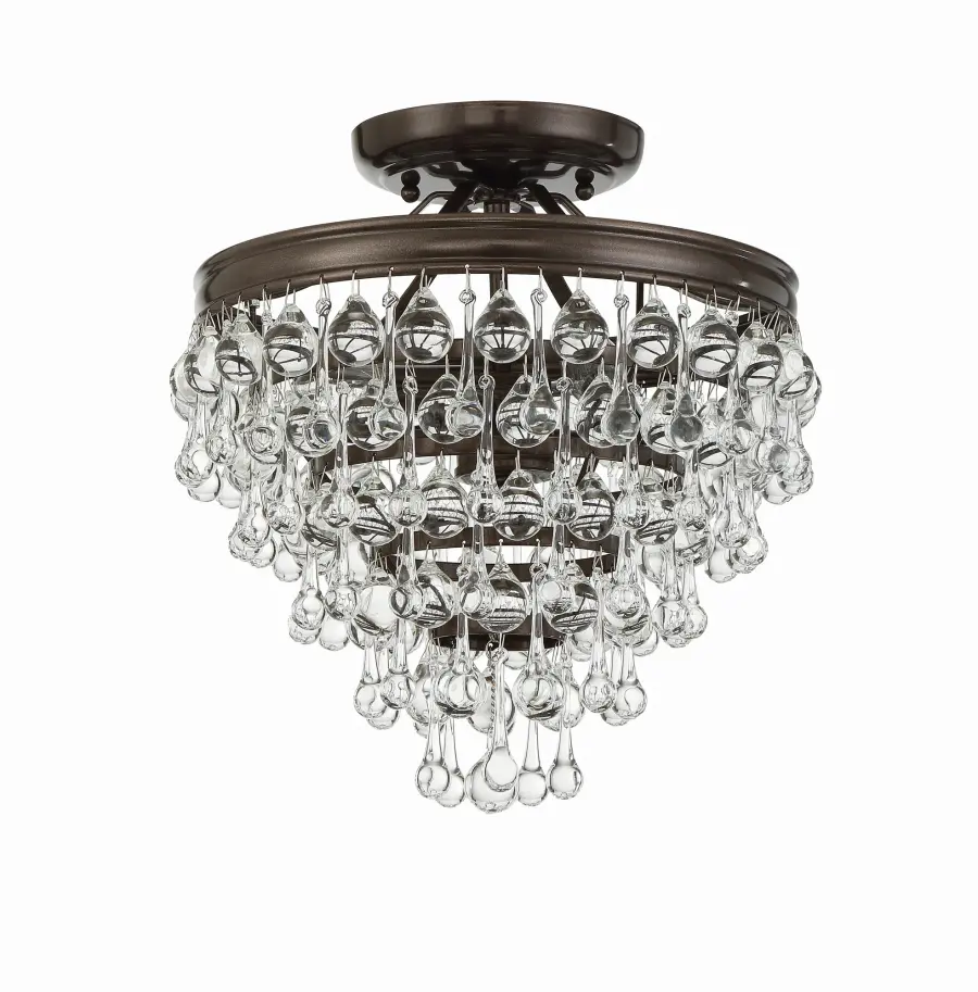 Calypso 13" Semi Flush Mount in Polished Chrome - Image 26