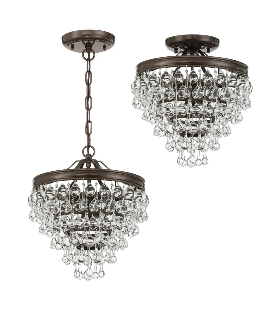 Calypso 13" Semi Flush Mount in Polished Chrome - Image 27