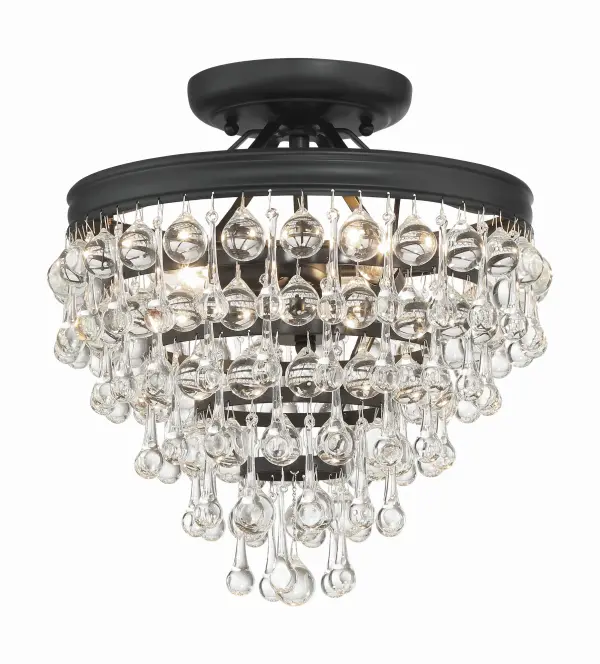 Calypso 13" Semi Flush Mount in Polished Chrome - Image 9