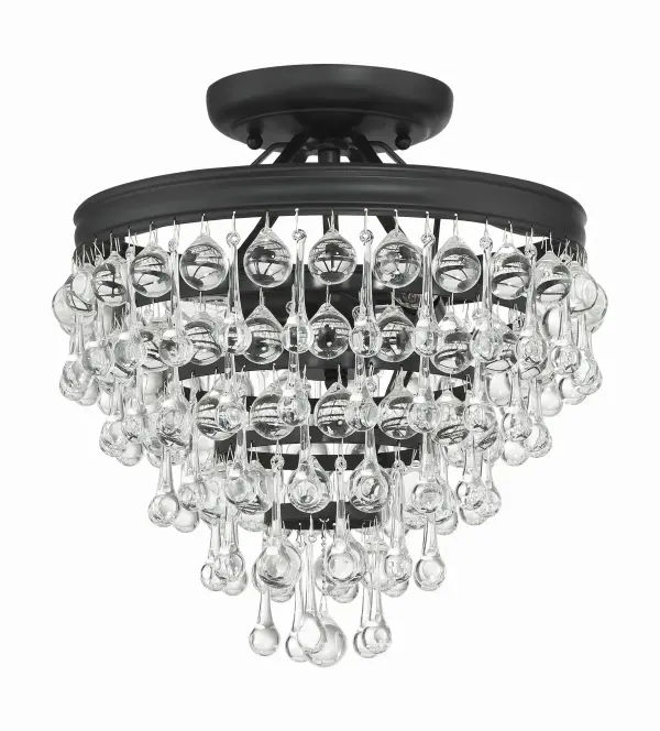 Calypso 13" Semi Flush Mount in Polished Chrome - Image 10