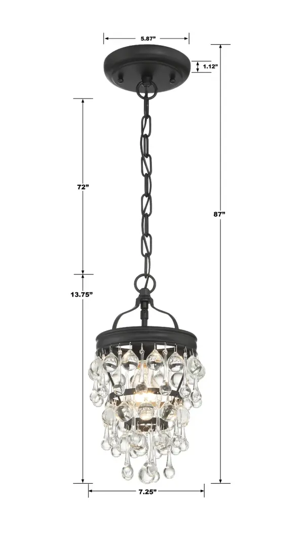 Calypso 7.25" Mini Chandelier - Image 16