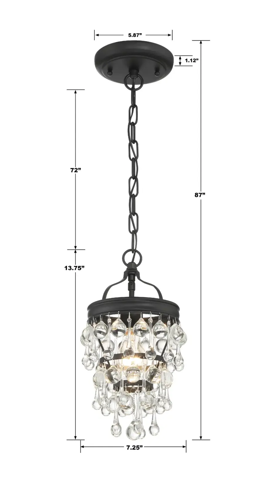 Calypso 7.25" Mini Chandelier - Image 16