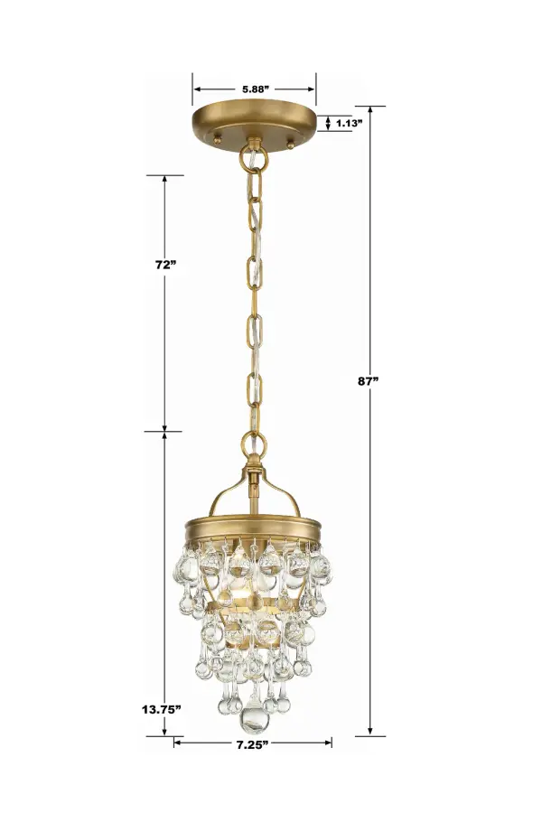 Calypso 7.25" Mini Chandelier - Image 23