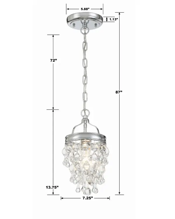 Calypso 7.25" Mini Chandelier - Image 8