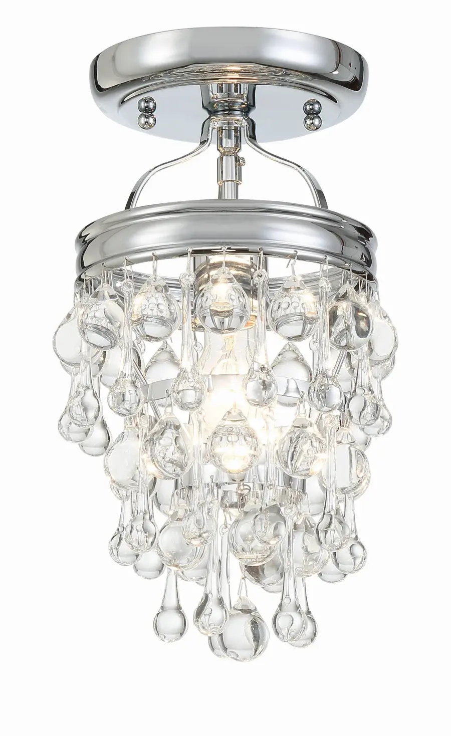 Calypso Semi Flush Mount in Vibrant Gold - Image 1