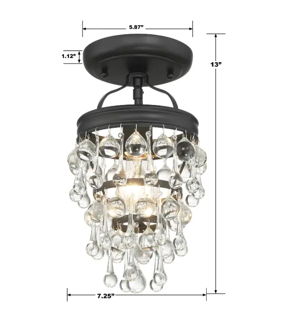 Calypso Semi Flush Mount in Vibrant Gold - Image 13