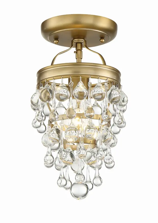Calypso Semi Flush Mount in Vibrant Gold - Image 15
