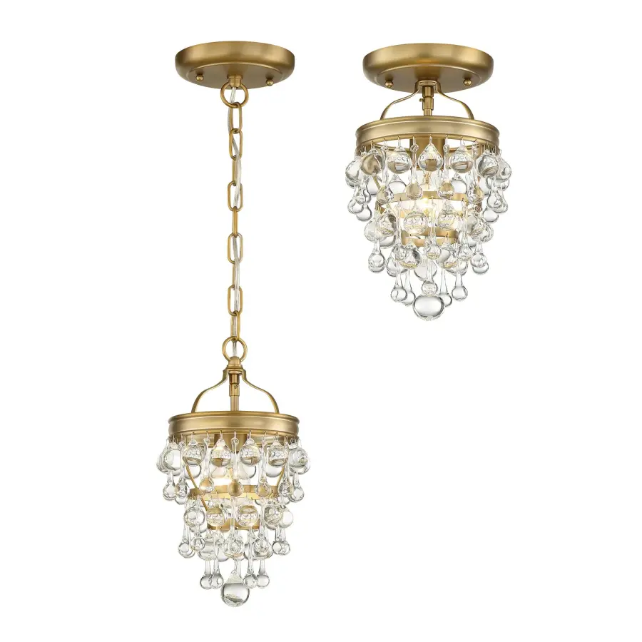 Calypso Semi Flush Mount in Vibrant Gold - Image 16
