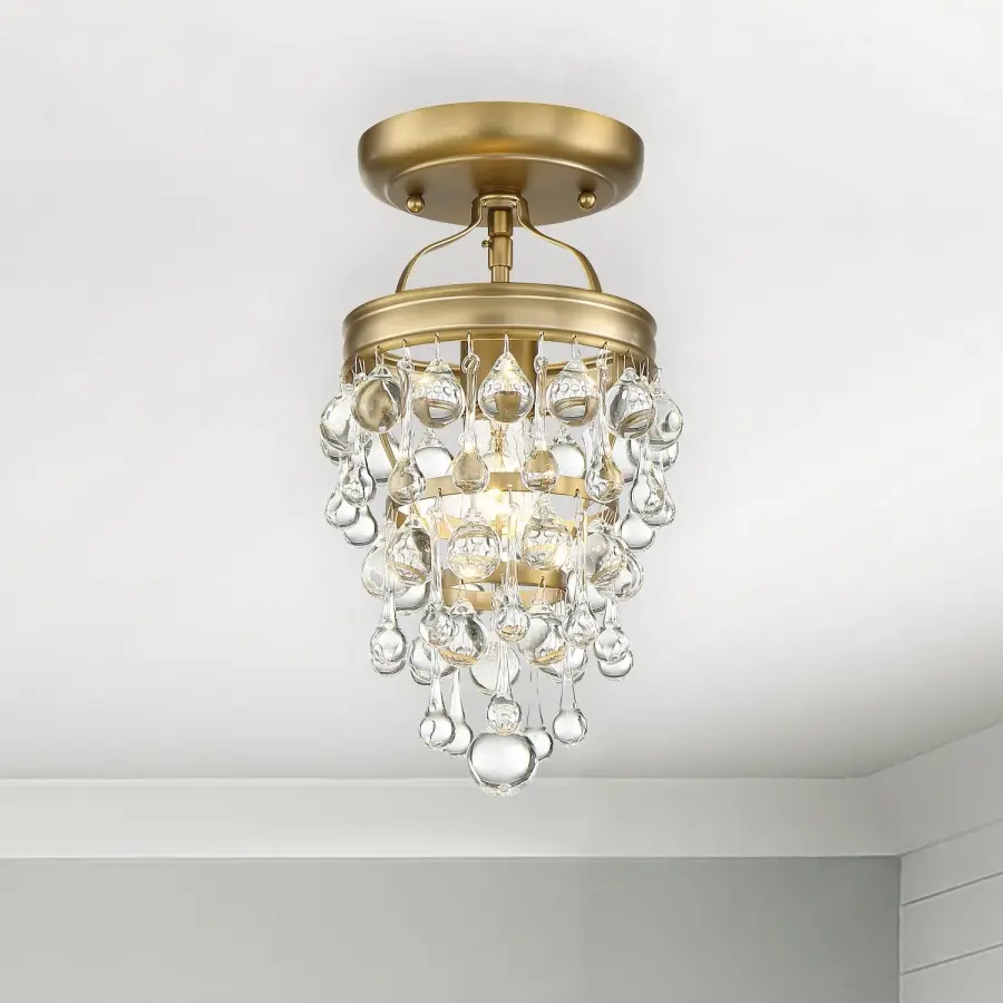 Calypso Semi Flush Mount in Vibrant Gold - Image 19