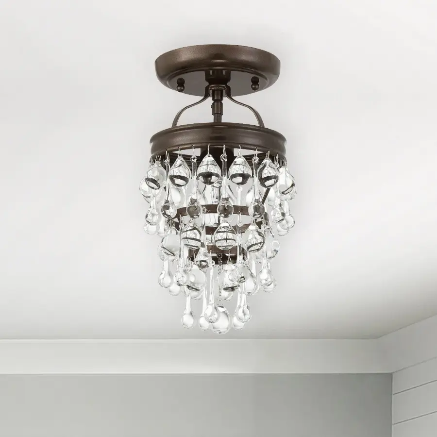 Calypso Semi Flush Mount in Vibrant Gold - Image 27
