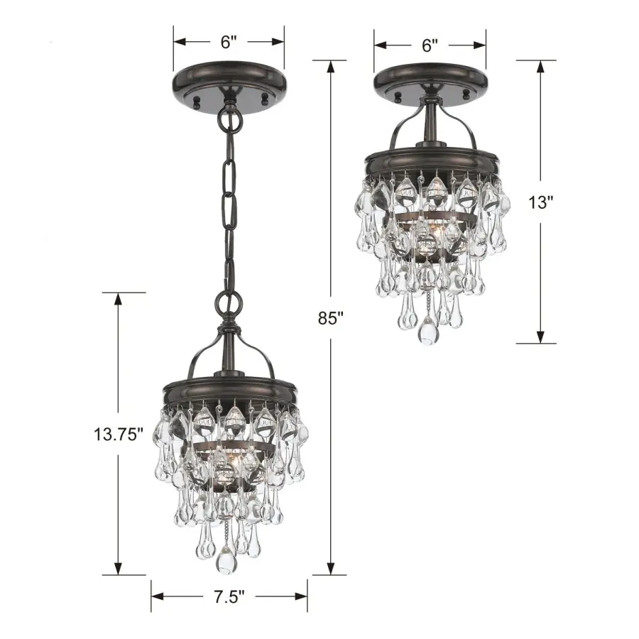Calypso Semi Flush Mount in Vibrant Gold - Image 28