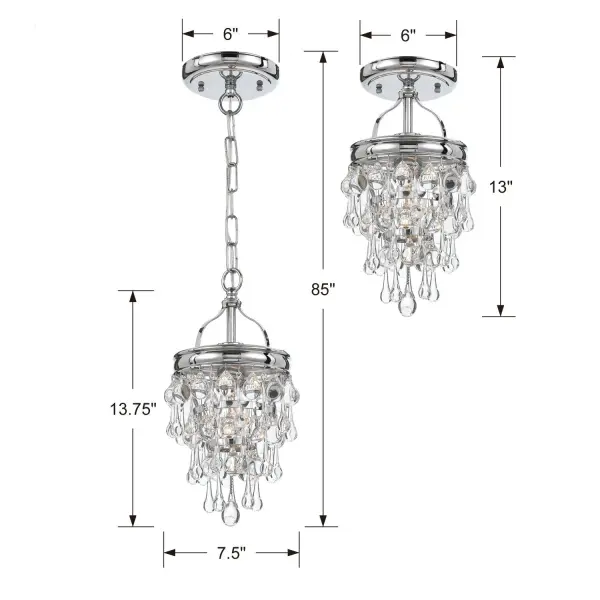 Calypso Semi Flush Mount in Vibrant Gold - Image 7