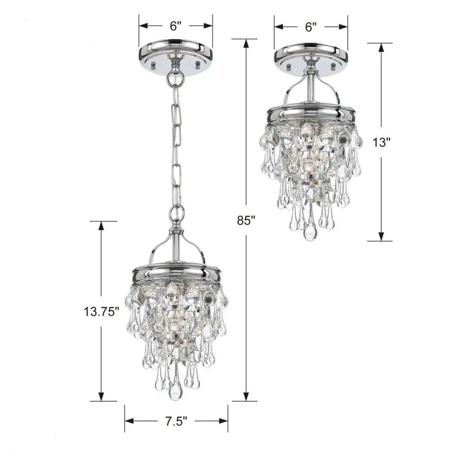 Calypso Semi Flush Mount in Vibrant Gold - Image 7
