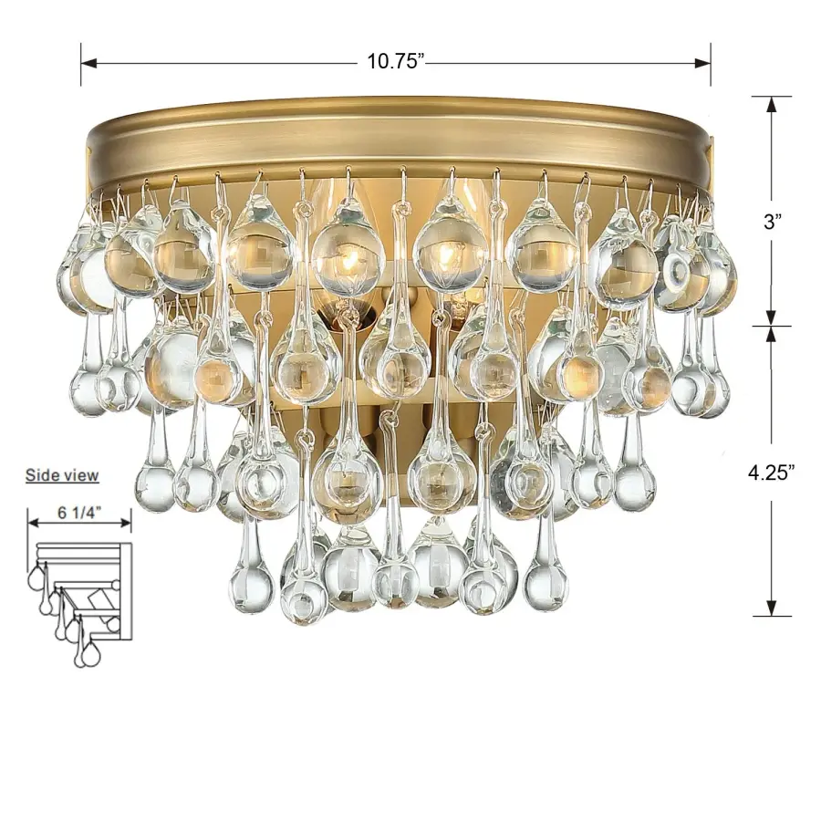 Calypso 10.75" Crystal Sconce - Image 11