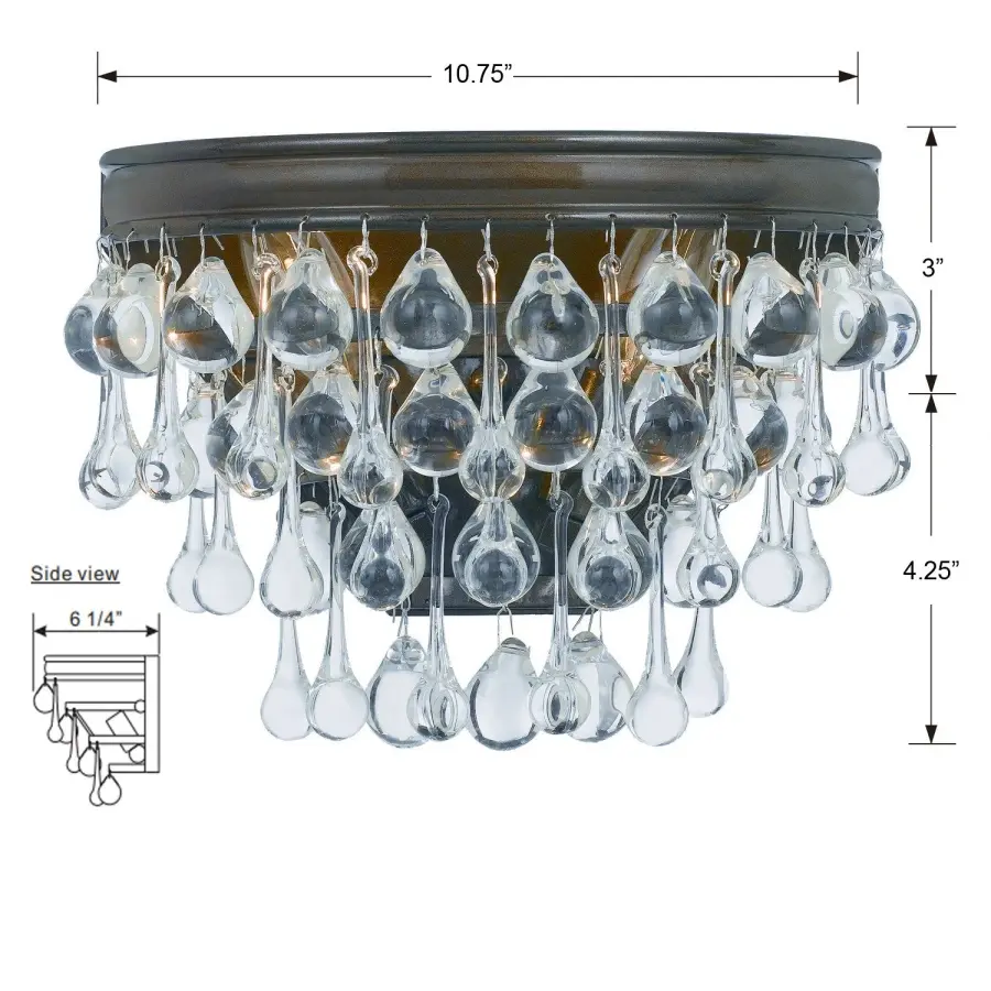 Calypso 10.75" Crystal Sconce - Image 17
