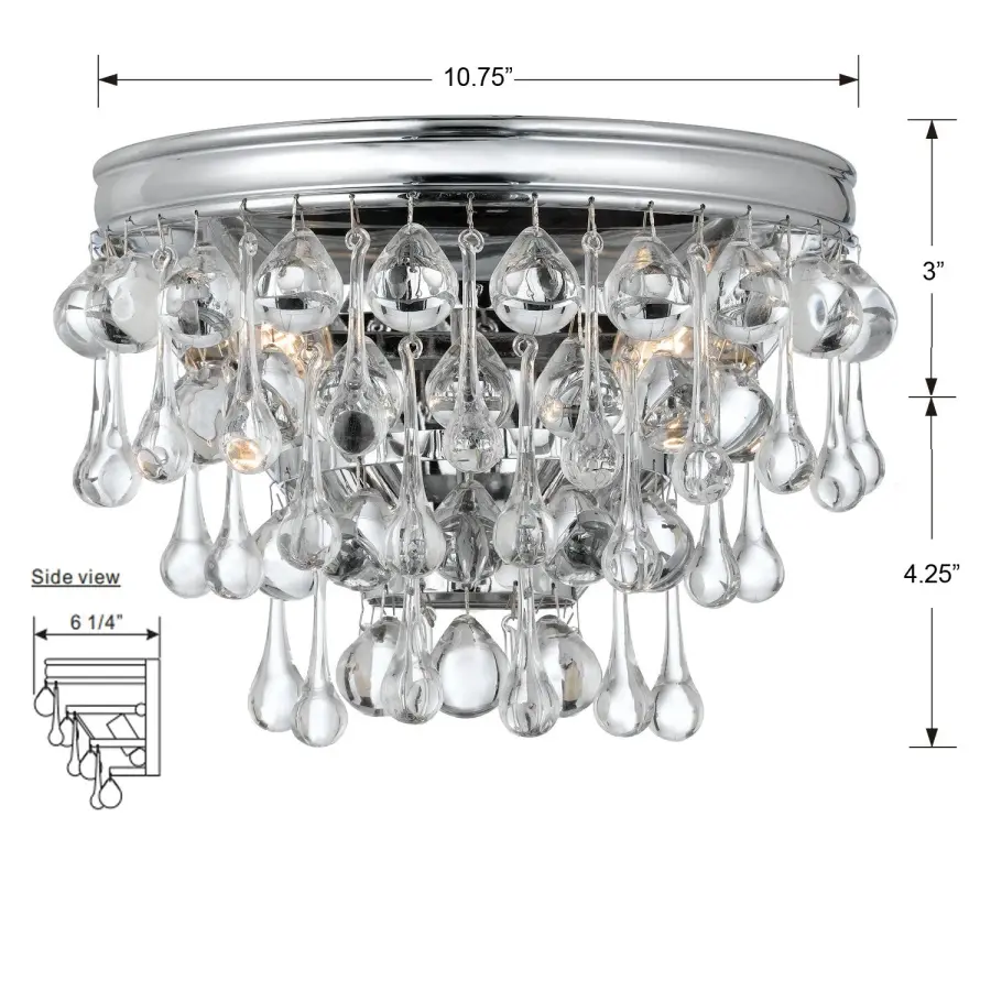 Calypso 10.75" Crystal Sconce - Image 5