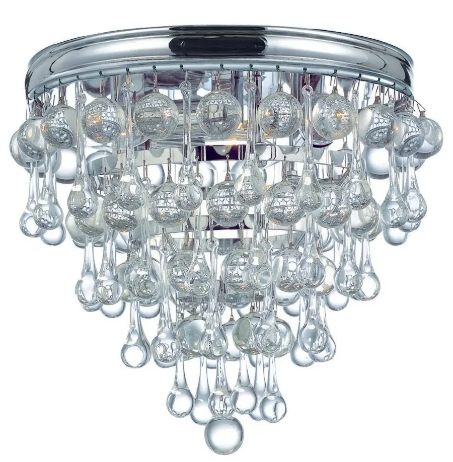 Calypso 10.5" Flush Mount in Polished Chrome - Image 1