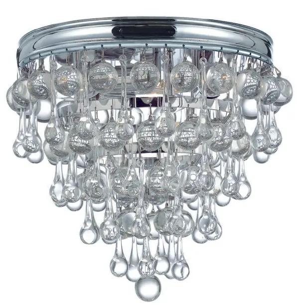 Calypso 10.5" Flush Mount in Polished Chrome - Image 2