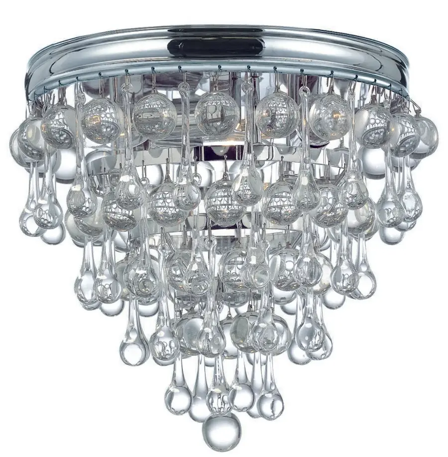 Calypso 10.5" Flush Mount in Polished Chrome - Image 2