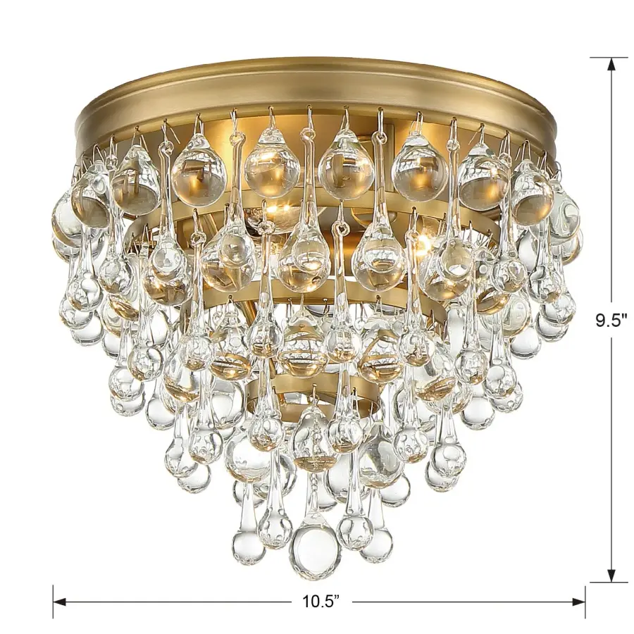 Calypso 10.5" Flush Mount in Polished Chrome - Image 19