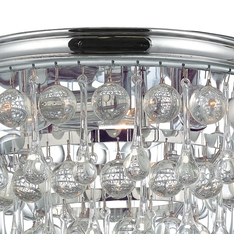 Calypso 10.5" Flush Mount in Polished Chrome - Image 3