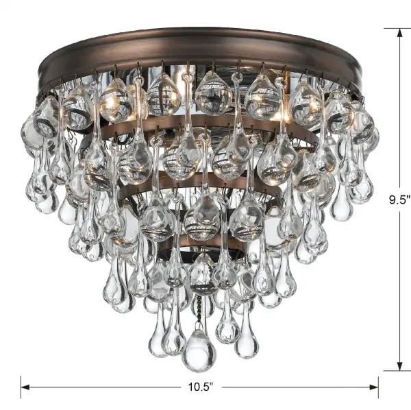 Calypso 10.5" Flush Mount in Polished Chrome - Image 25