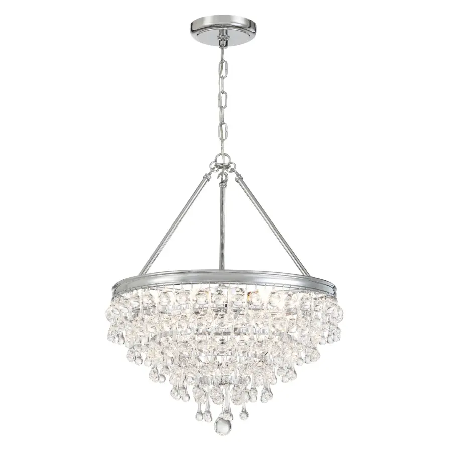 Calypso 20" Polished Chrome Chandelier - Image 1