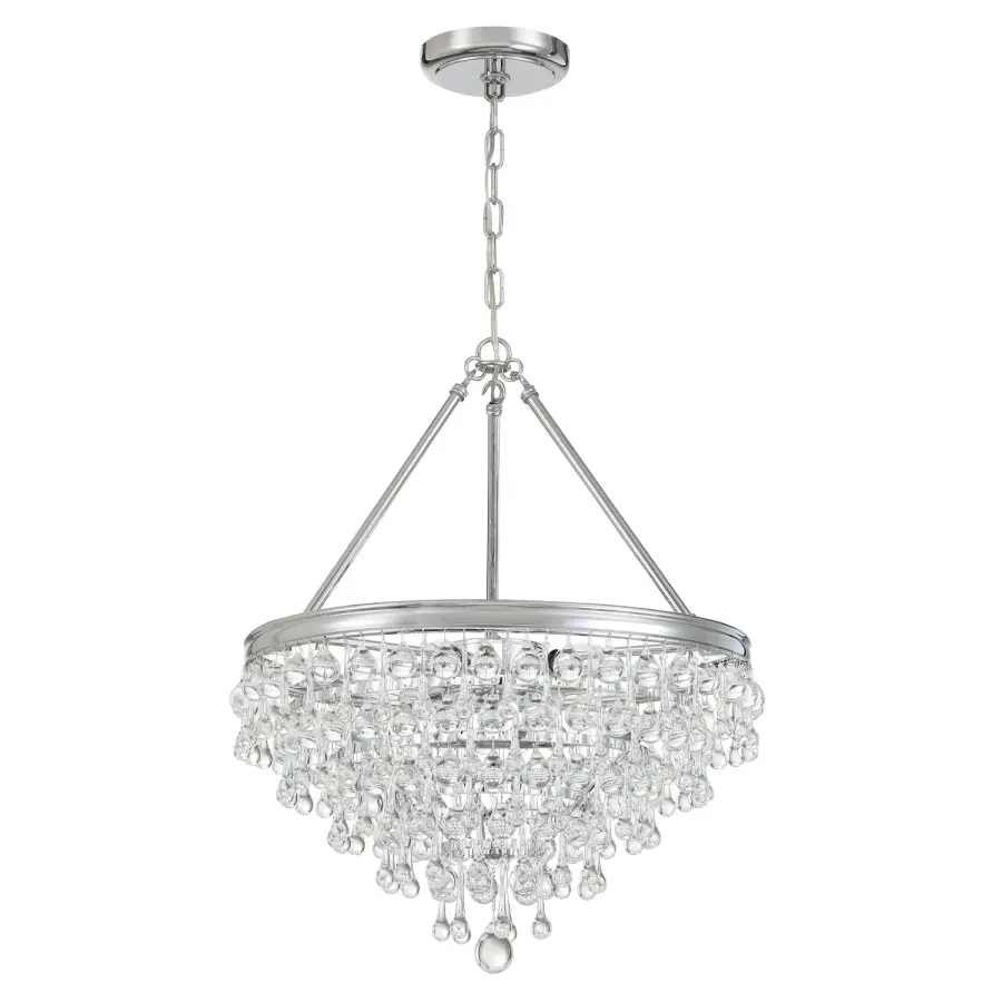 Calypso 20" Polished Chrome Chandelier - Image 2