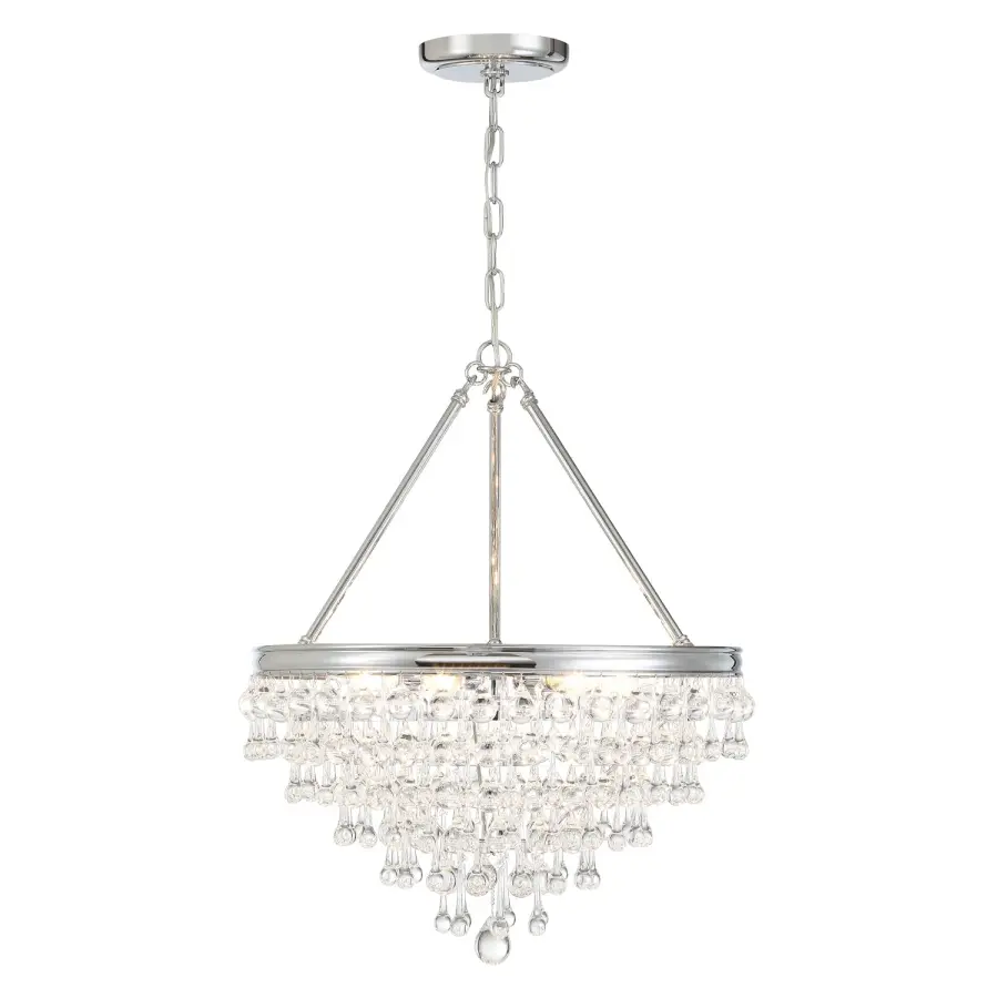 Calypso 20" Polished Chrome Chandelier - Image 3