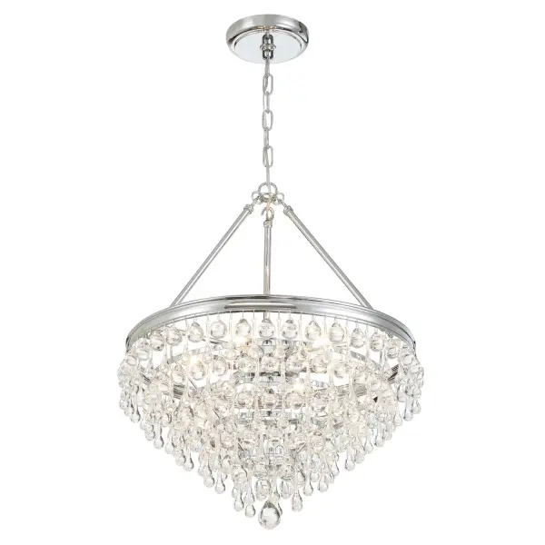 Calypso 20" Polished Chrome Chandelier - Image 4