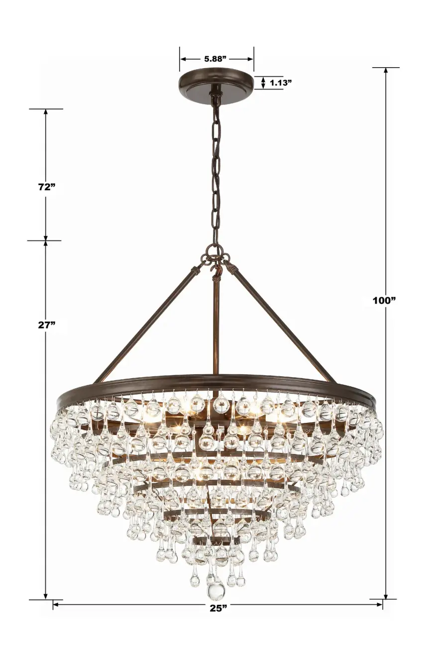 Calypso 25" Chandelier - Image 18