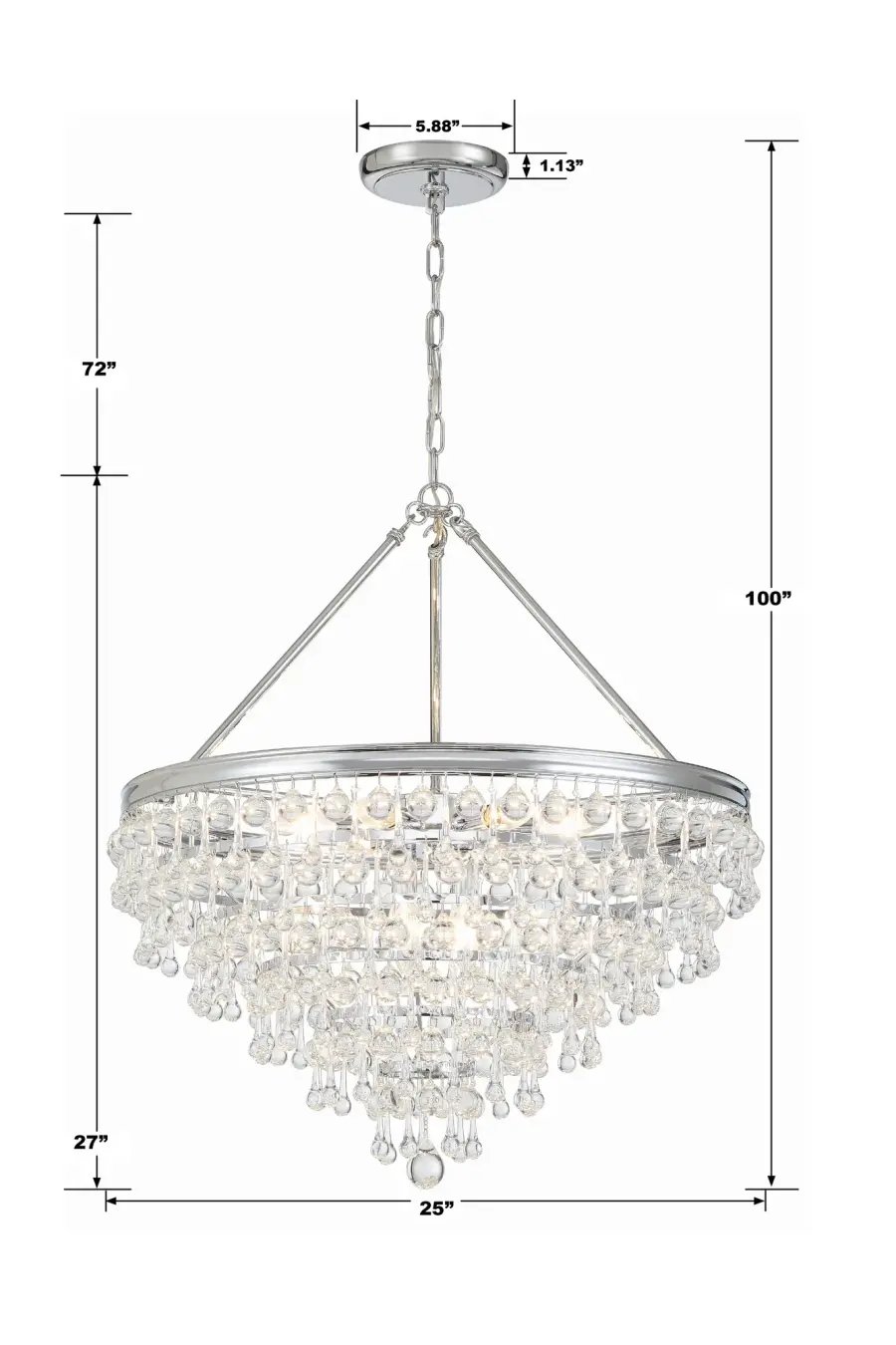 Calypso 25" Chandelier - Image 7