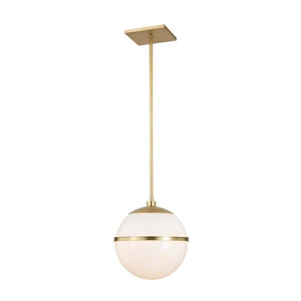 Truax 12" Aged Brass Pendant - Image 1