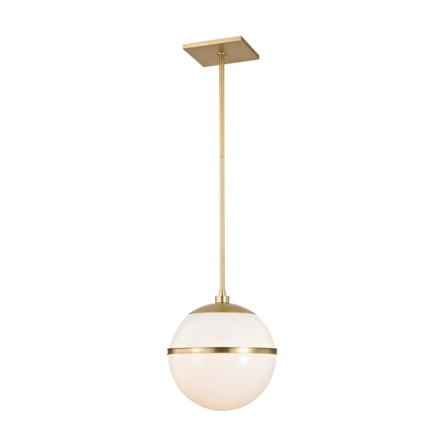 Truax 12" Aged Brass Pendant - Image 1