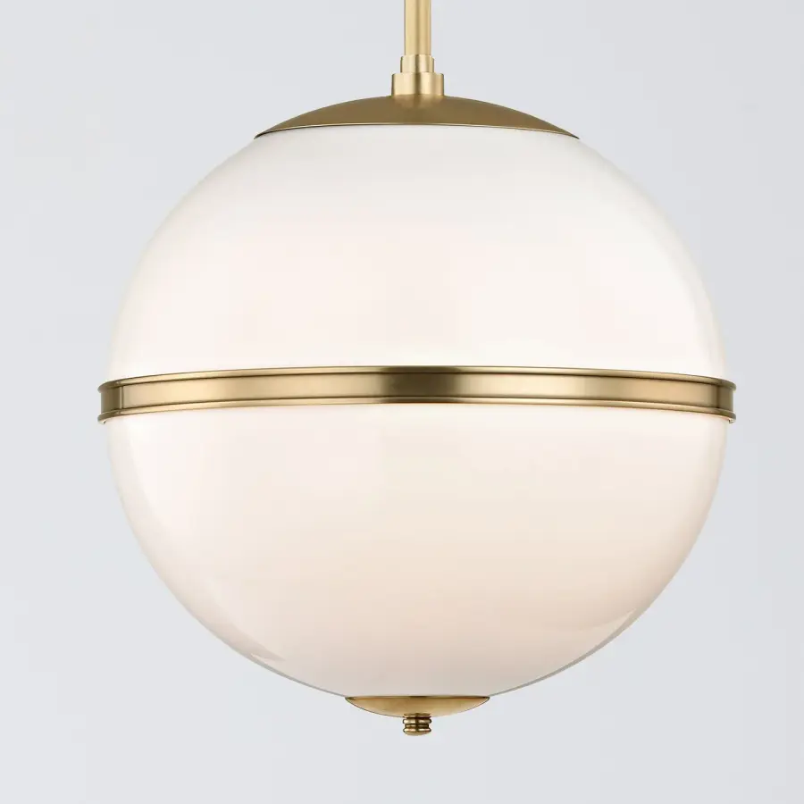 Truax 12" Aged Brass Pendant - Image 3