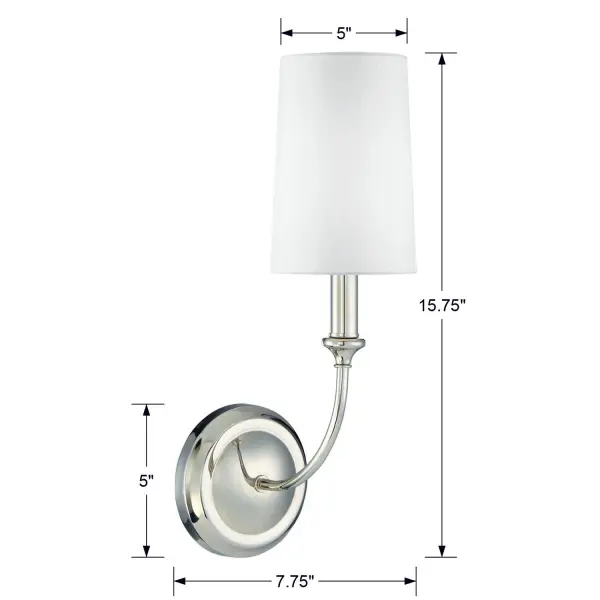 Sylvan 4.75" Wall Sconce in Black Forged - Image 6