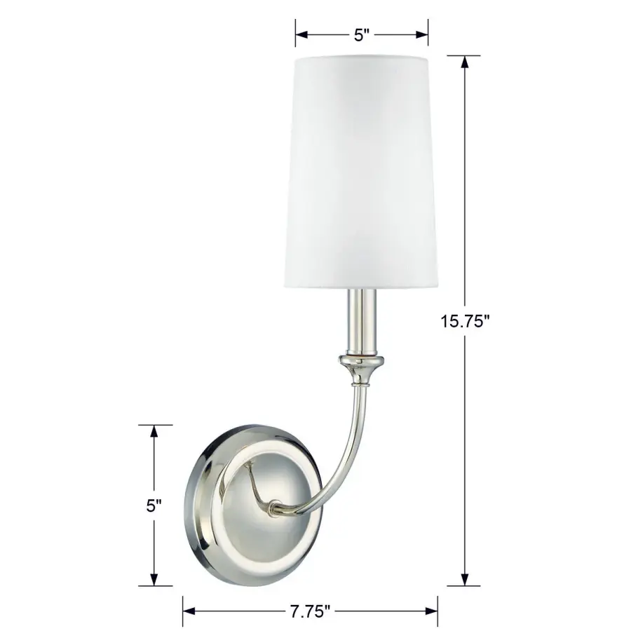 Sylvan 4.75" Wall Sconce in Black Forged - Image 6