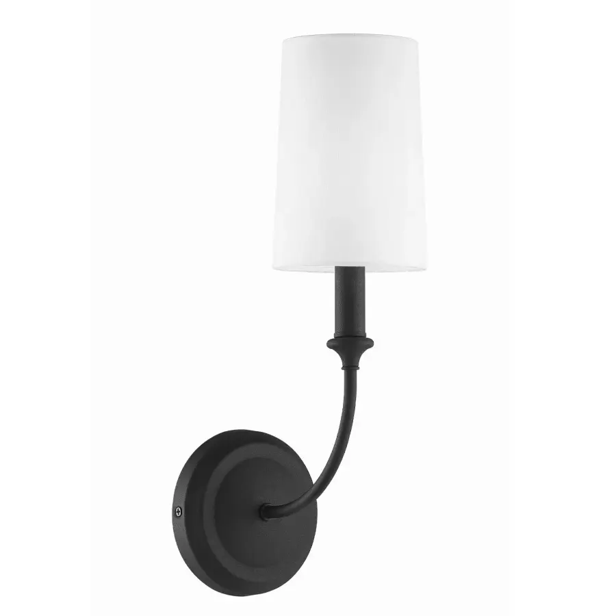 Sylvan 4.75" Wall Sconce in Black Forged - Image 9