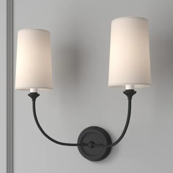 Sylvan 15.5" Black Forged Sconce - Image 18