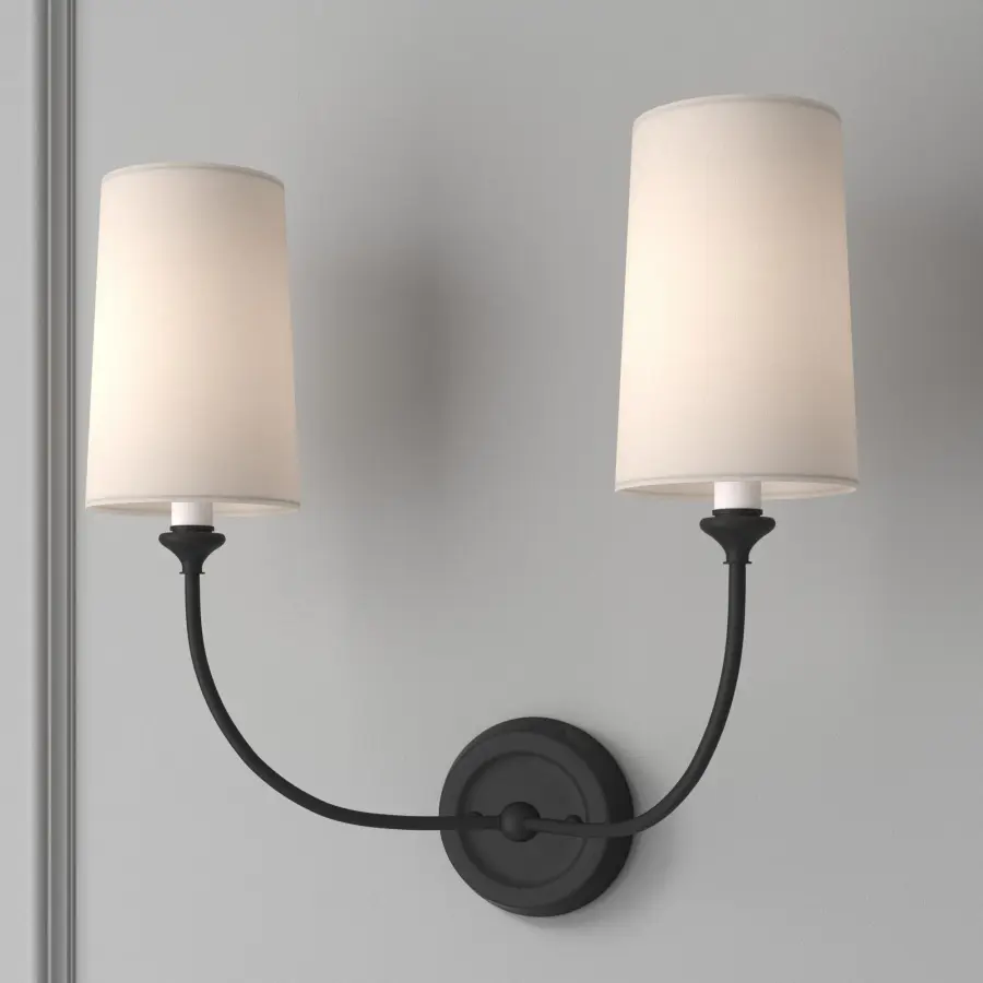 Sylvan 15.5" Black Forged Sconce - Image 18
