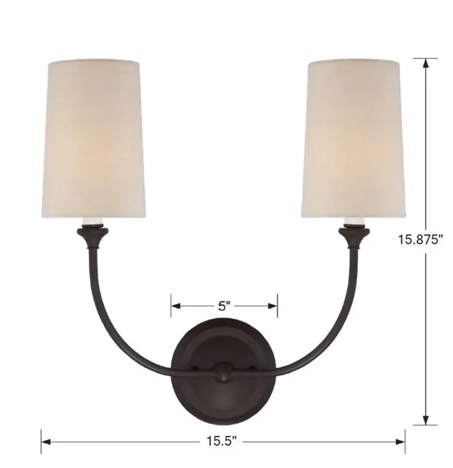 Sylvan 15.5" Black Forged Sconce - Image 19