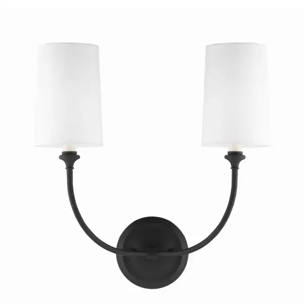 Sylvan 15.5" Black Forged Sconce - Image 8