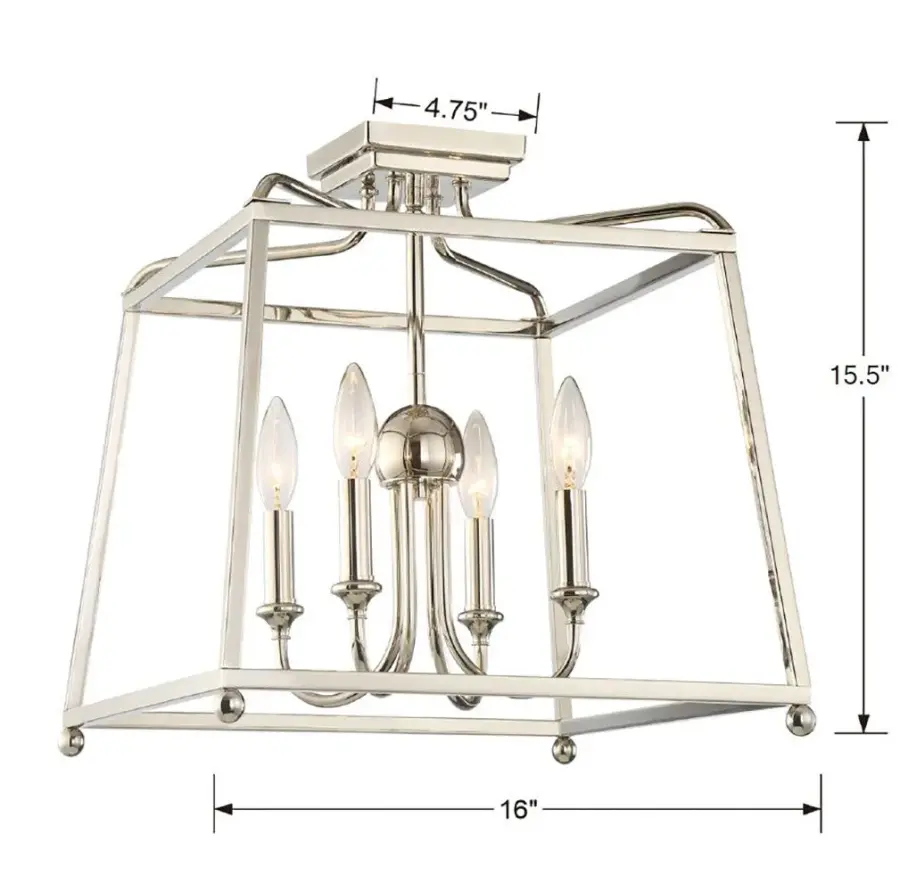 Sylvan 16" Semi Flush Mount - Image 4