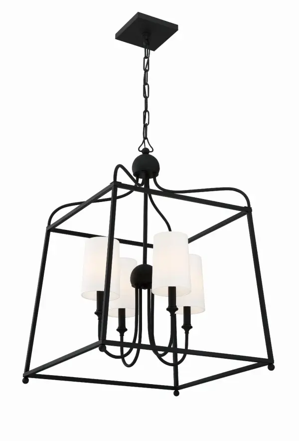 Sylvan 21.5" Chandelier in Black Forged - Image 11