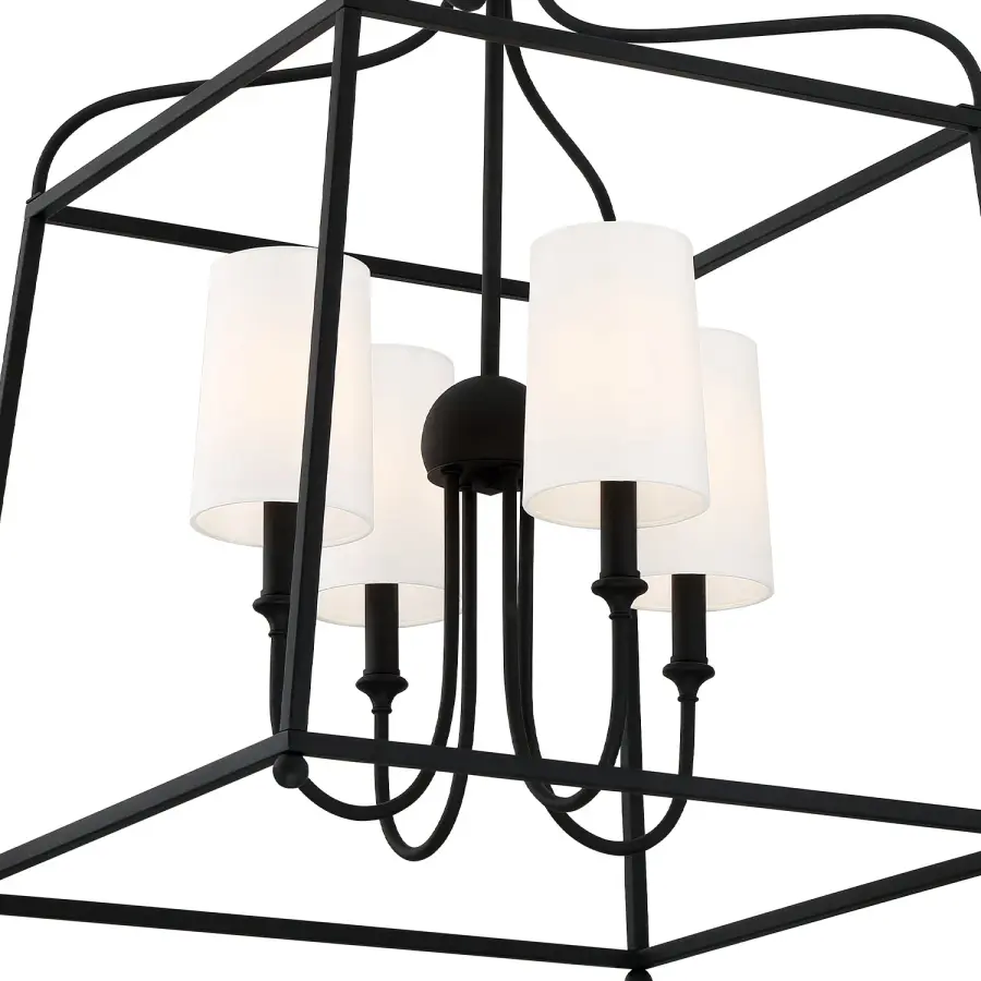 Sylvan 21.5" Chandelier in Black Forged - Image 12