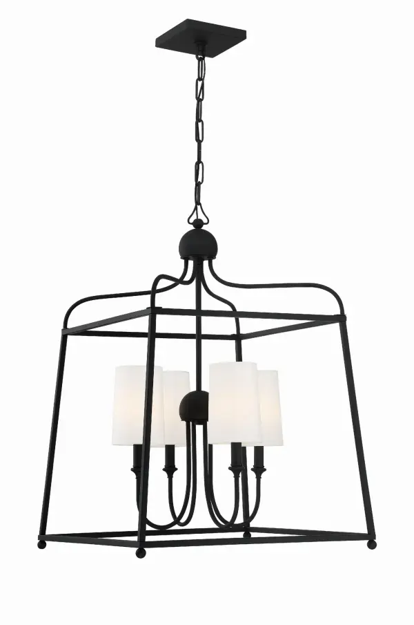 Sylvan 21.5" Chandelier in Black Forged - Image 10